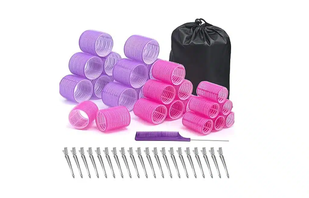 plastic hair roller set