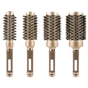 Ceramic Hairbrush with Gold Pig Bristle
