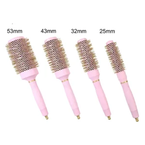Pink Round Ionic Hairbrush