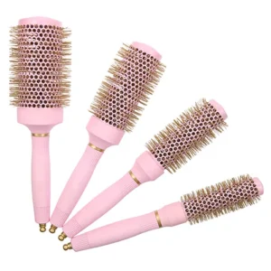 Pink Round Ionic Hairbrush